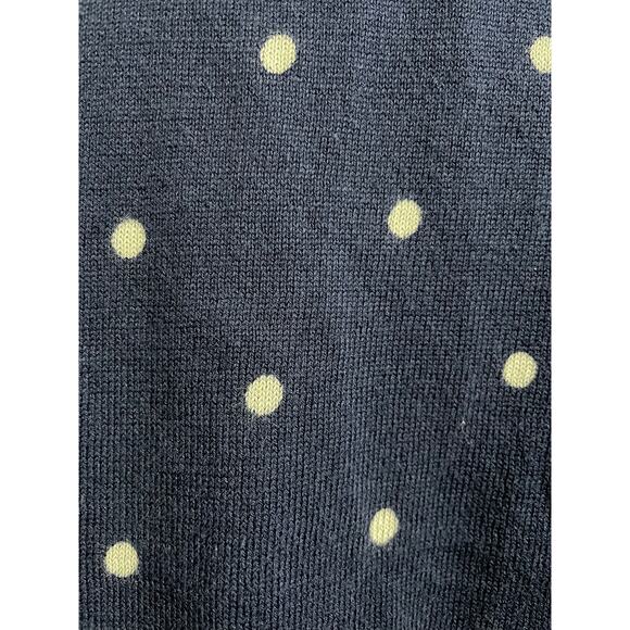 Uniqlo Navy Polka Dot Cardigan Sweater XL - Picture 5 of 15